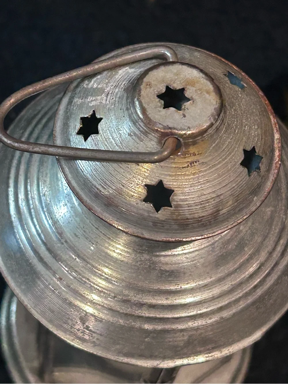 Set of 2 Gothic Star Metal Lanterns for LED Flameless Mini Candles Whimsigoth
